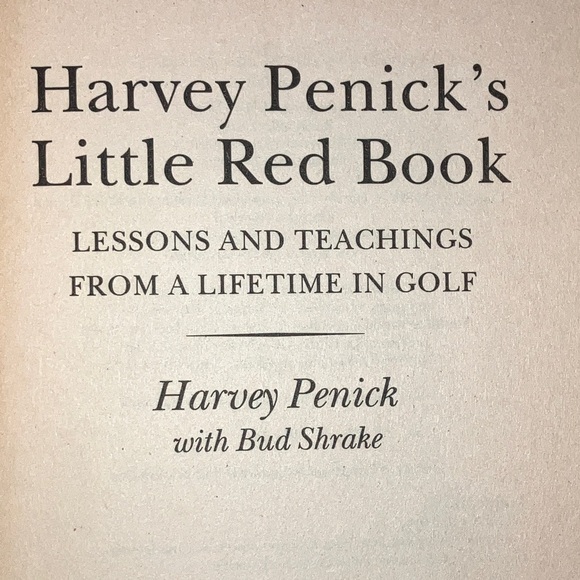 GOLF Book Harvey Penick's Little Red Book - lessons & teachings a lifetime golf - Picture 5 of 16